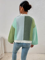 V-Neck Multi Coloured Knit Cardigan