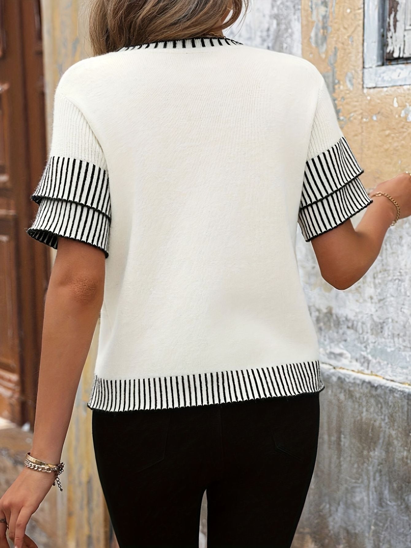 Short Sleeve Plus Size Top