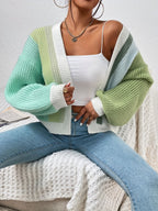 V-Neck Multi Coloured Knit Cardigan
