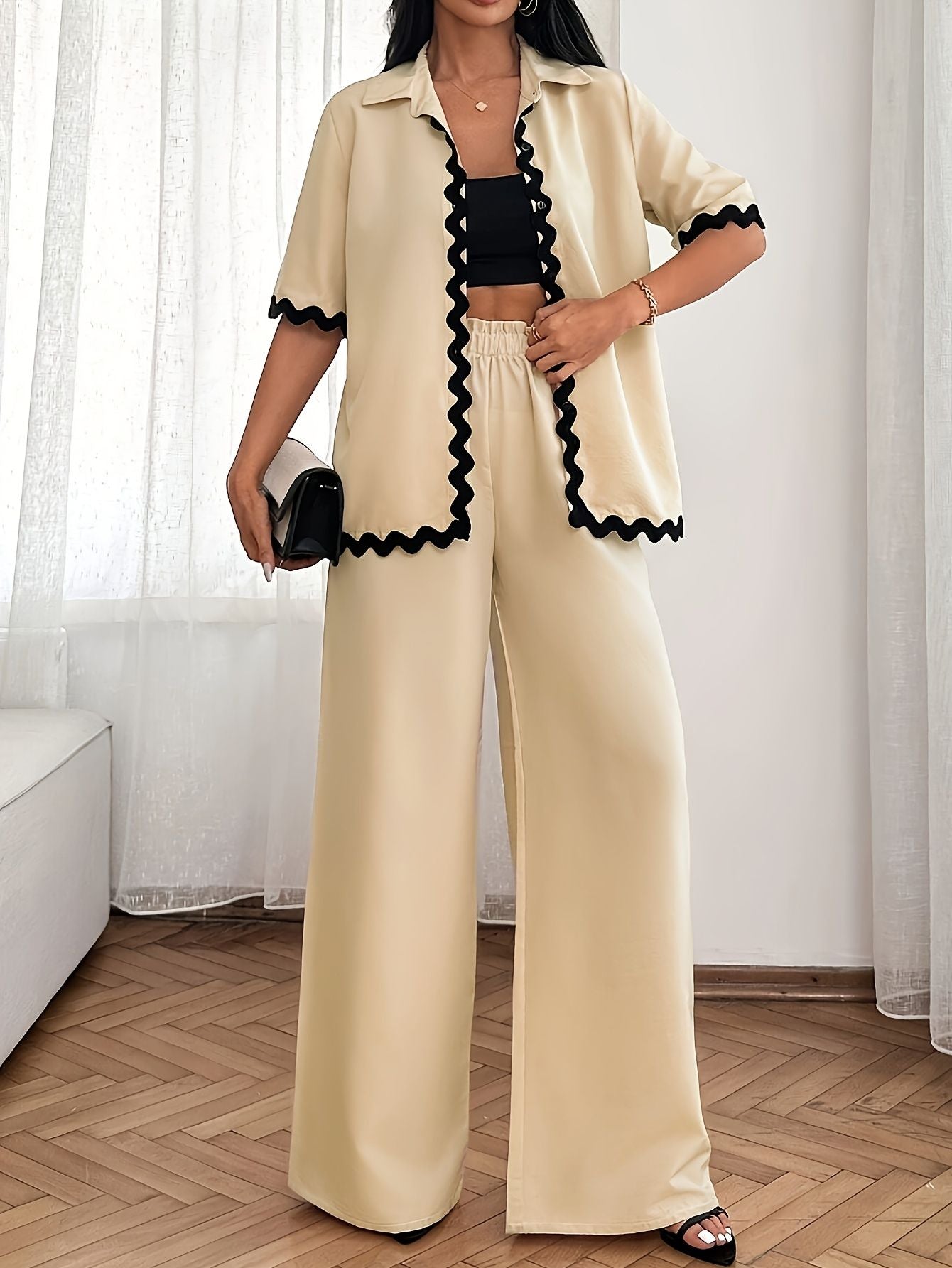 Elegant Two-Piece Shirt Set