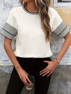 Short Sleeve Plus Size Top