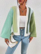 V-Neck Multi Coloured Knit Cardigan